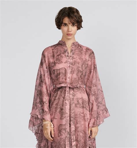 christian dior kaftans|Dioriviera Ruffled Caftan Pink and Gray Cotton Muslin with Toile .